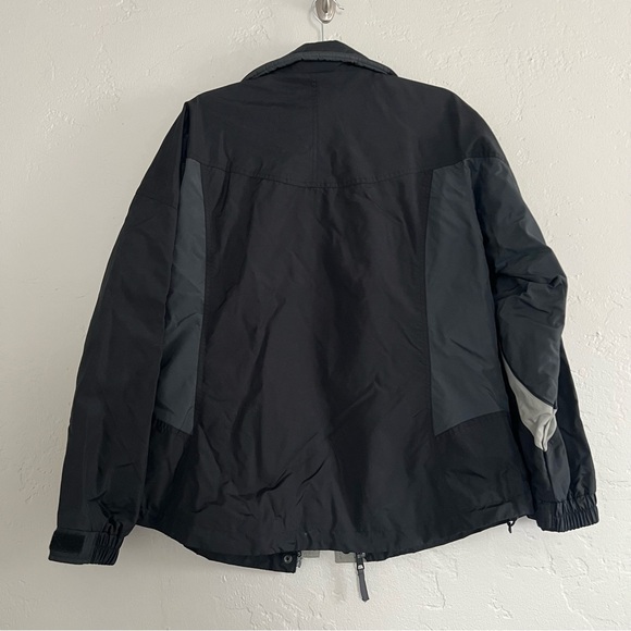 Columbia Black Nylon Coat Jacket with Zip Pockets Size Medium - Picture 8 of 8